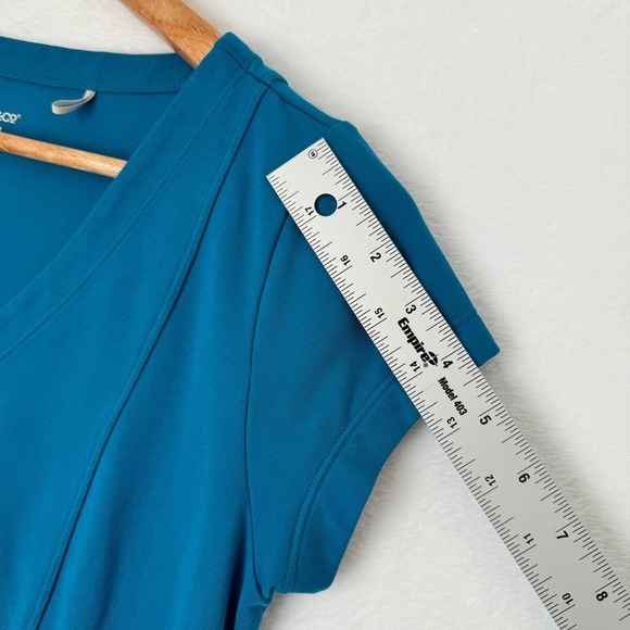 Toad & Co Womens Blue Tech Tomboy Cap Short Sleeve Casual Mini Dress size Small - Picture 6 of 9